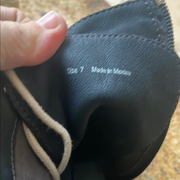 Dolce Vita Charcoal Gray Suede Lace-Up Boots with Leopard Detail- Barely Worn. - Picture 6 of 7